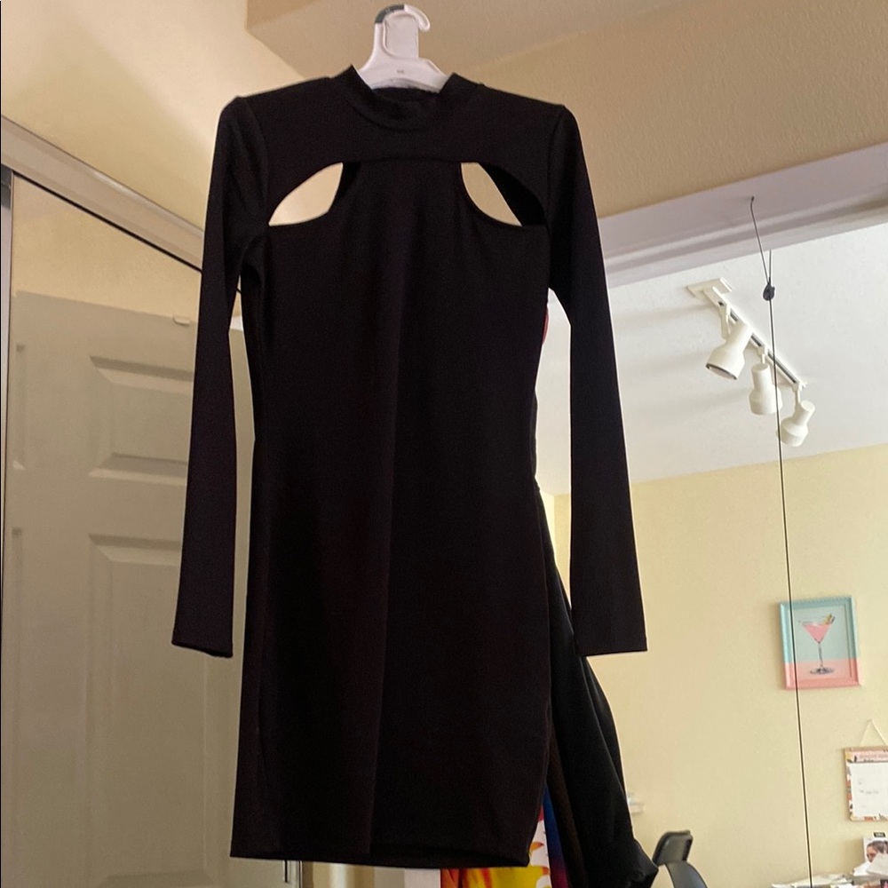 Little Black Cut-Out Dress
